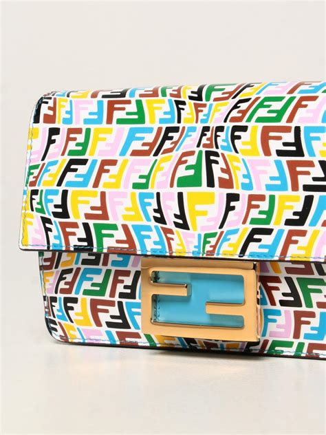 fendi baguette multicolor|fendi flat baguette crossbody bag.